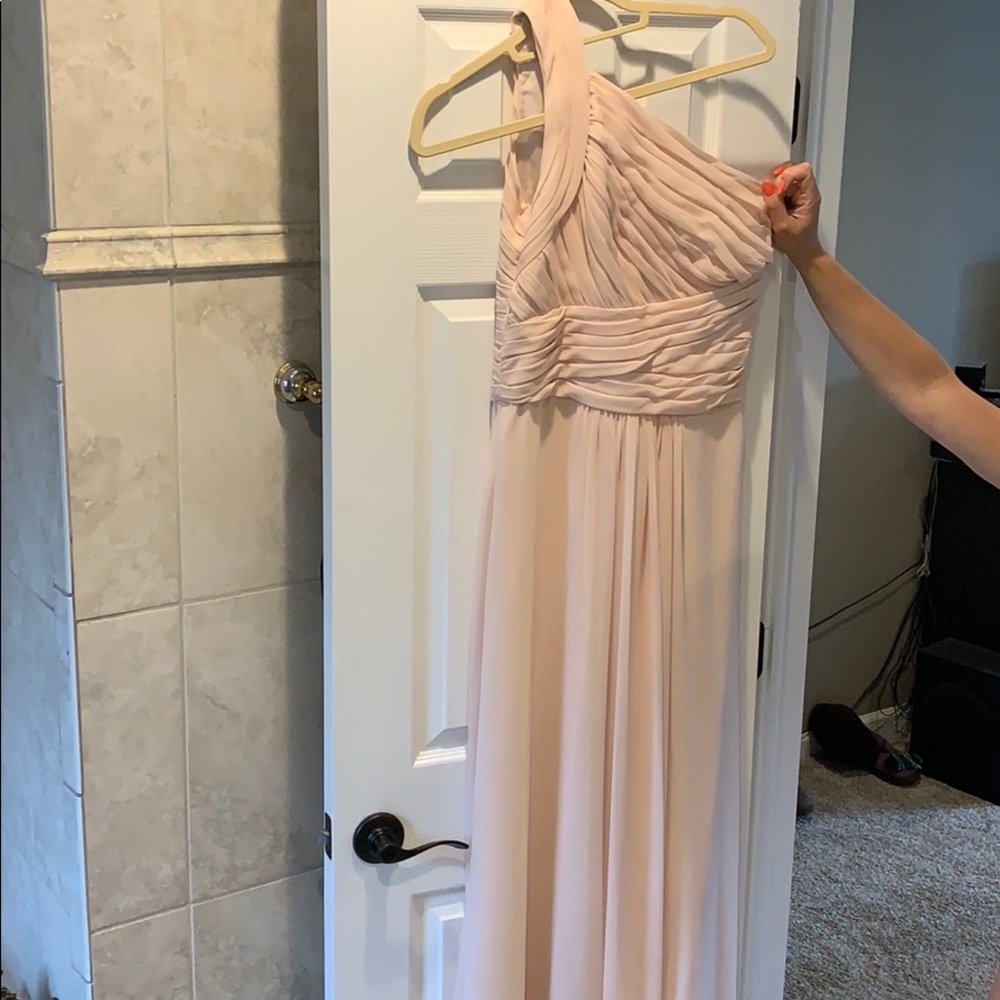 Monique Lhuillier Blush 1 Shoulder Gown - Picture 5 of 5